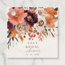 Rustikales Burgund Floral Fall Brautparty