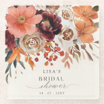 Rustikales Burgund Floral Fall Brautparty