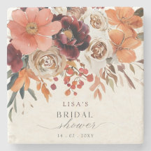 Rustikales Burgund Floral Fall Brautparty