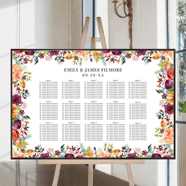 Rustikales Burgund Pink Fall Blumensitzer Poster (Von Creator hochgeladen)