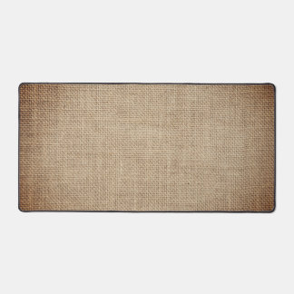 Rustikales Burlap-Bild Schreibtischunterlage