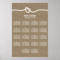 Rustikales Burlap Knoten 18 Tische Hochzeitstabell