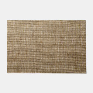 Rustikales Burlap Nature Pattern Doormat - Texturi Fußmatte