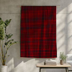Rustikales Cabin Blanket Red Black Buffalo Kariert Fleecedecke