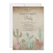 Rustikales Cactus Empty Nest Party