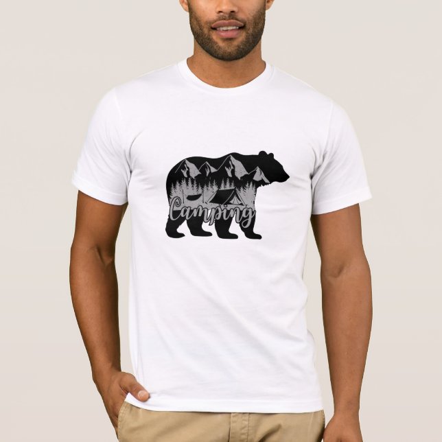 Rustikales Camping Adventure Design" T-Shirt (Vorderseite)