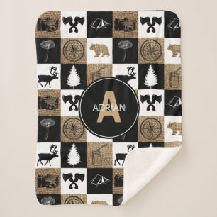 Rustikales Camping Outdoor Adventure Sherpadecke