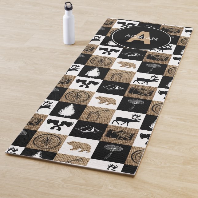 Rustikales Camping Outdoor Adventure Yogamatte (Beispiel)