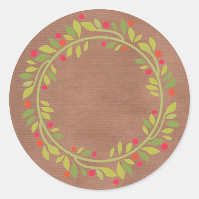 Rustikales Canning |hausgemachte Marmelade oder Pi Runder Aufkleber (Vorderseite)