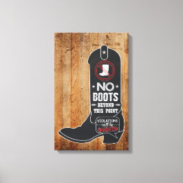 Rustikales Chalkboard Einstiegszeichen Leinwanddruck