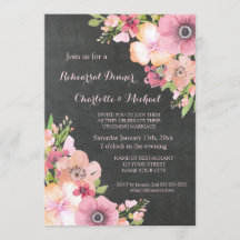 Rustikales Chalkboard Rosa Probe Abendessen