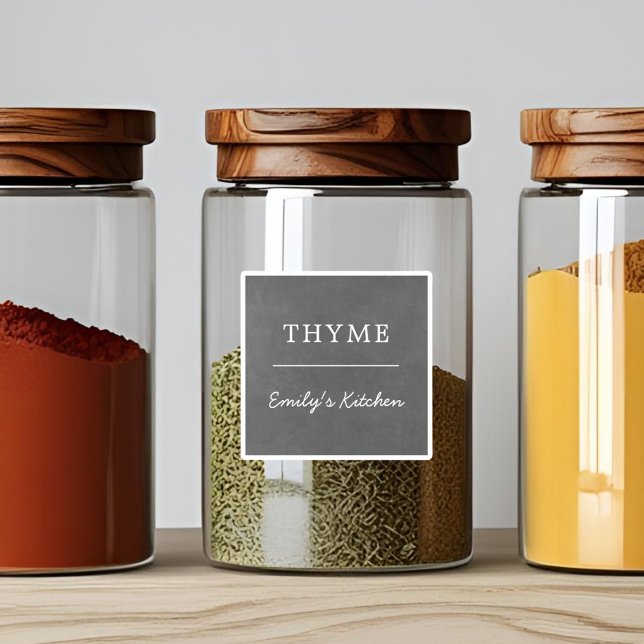Rustikales Chalkboard Waterproof Kitchen Jar Label (Von Creator hochgeladen)