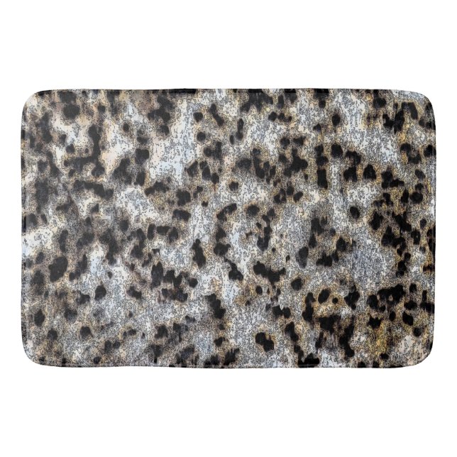 Rustikales Cheetah Print Design Badematte (Vorderseite)