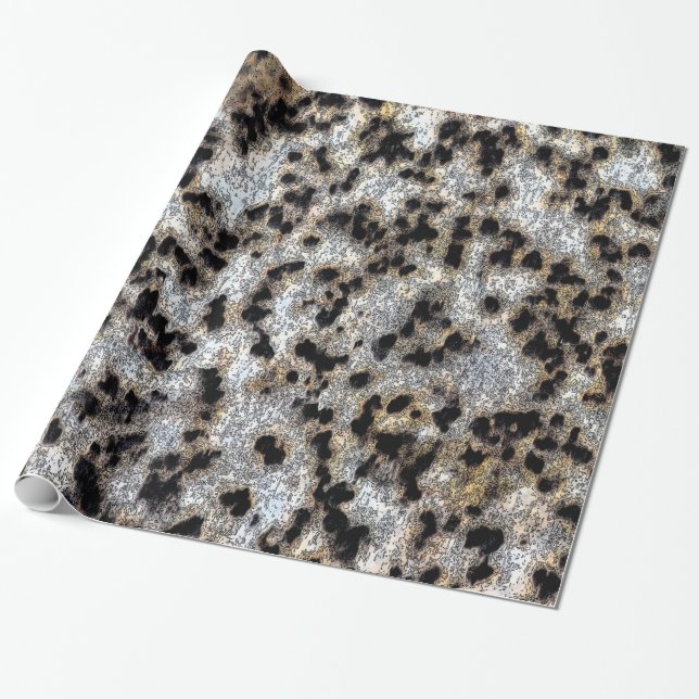 Rustikales Cheetah Print Design Geschenkpapier (Ungerollt)