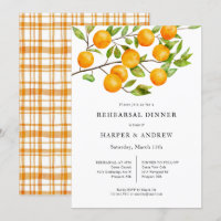 Rustikales Citrus Hochzeit Probe Dinner