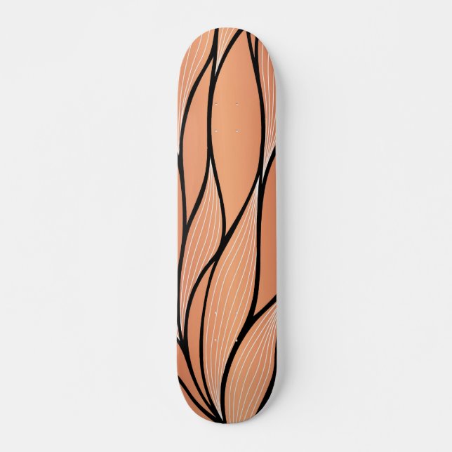 Rustikales Coppery Bronze-Verlass-Muster Skateboard (Vorne)