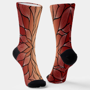 Rustikales Coppery Bronze-Verlass-Muster Socken