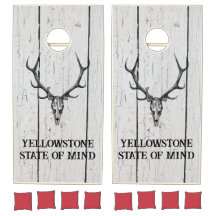 Rustikales Cornhole-Set - Gelbstein