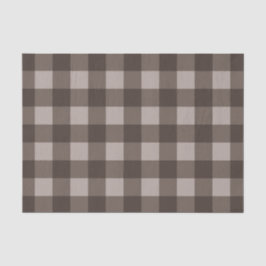 Rustikales Country Brown Tartan Kariertes Muster d Seidenpapier
