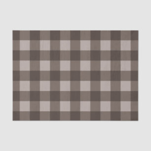 Rustikales Country Brown Tartan Kariertes Muster d Seidenpapier