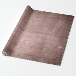 Rustikales Country Chic Brown Geschenkpapier