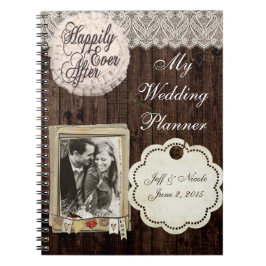 Rustikales Country Couple Wedding Planner Notebook Notizblock