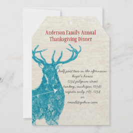 Rustikales Country Deh Erntedank Dinner Einladung