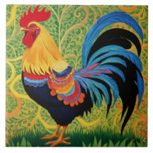 Rustikales Country Folk Rooster Chicken