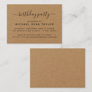 Rustikales Country Kraft Geburtstagsparty Ticket