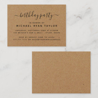 Rustikales Country Kraft Geburtstagsparty Ticket