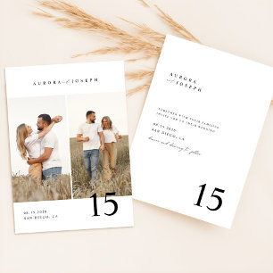 Rustikales Country Script Boho Foto Wedding Einladung