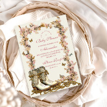 Rustikales Cowgirl Boots Baby Dusche