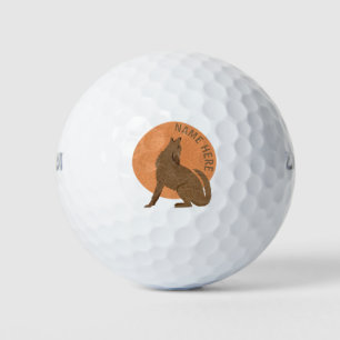 Rustikales Coyote Südwest Personalisiertes Geschen Golfball