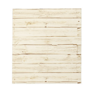 Rustikales Cream Imitat Holz Notizblock