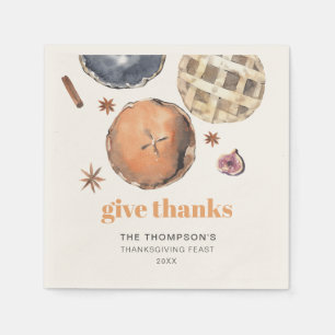 Rustikales Dankeschön Erntedank Dinner Paper Serviette