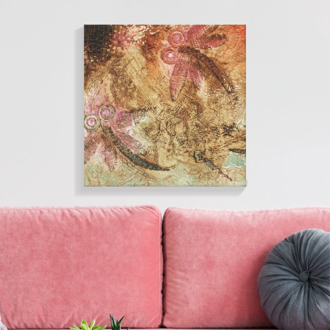 Rustikales Dragonfly-Dreaming Leinwanddruck (Insitu (Wohnzimmer))