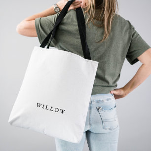 Rustikales Drehbuch Mit Monogramm Bridesmaid Tote
