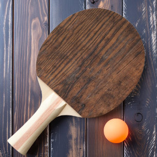 Rustikales dunkles Walnussholz Tischtennis Schläger