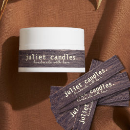 Rustikales, dünne Kerze - Siegel-Etikett Etiketten