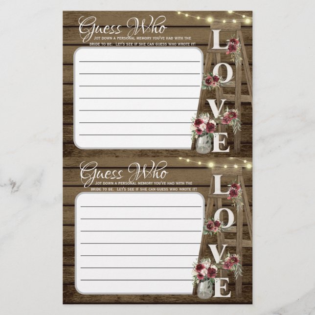 Rustikales Duschspiel (Vorderseite)