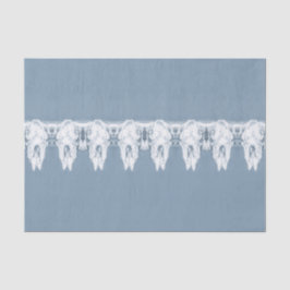 Rustikales Dusty Blue White Western Bull Skull Pat Seidenpapier