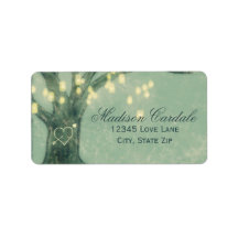 Rustikales Eichenbaum hanging Mason Jars Adressens