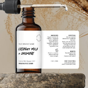 Rustikales, einfaches, Schwarz-weißes 2OZ Dropper