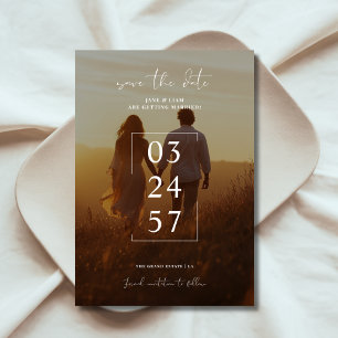 Rustikales, einzigartiges Minimalistisches Digital Save The Date