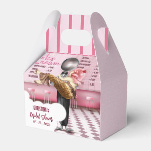 Rustikales Eiscreme-Brautparty Geschenkschachtel