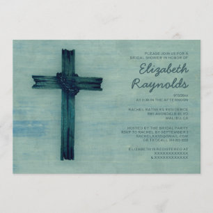Rustikales Eisen-Kreuz-Brauereidusche Einladungen