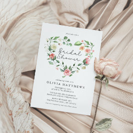Rustikales Elegance Blush Brautparty Einladung