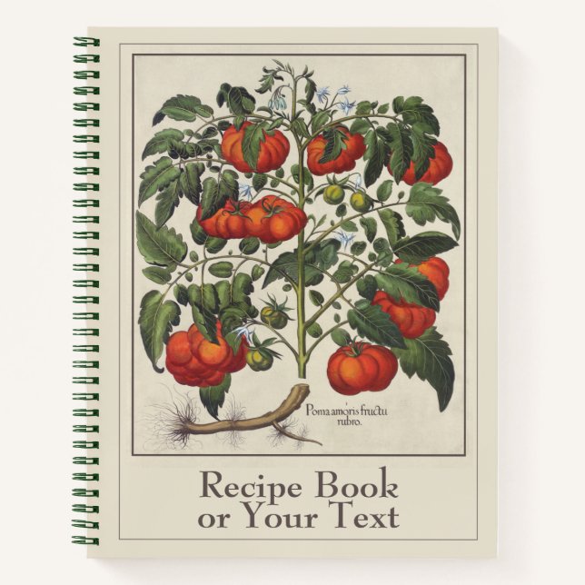 Rustikales Elegance Tomato Spirale Notebook Notizbuch (Vorderseite)