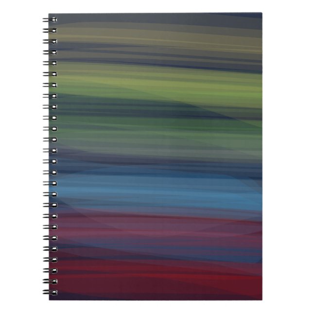 Rustikales Elegant Multicolor Aquamarin Notizblock (Vorderseite)
