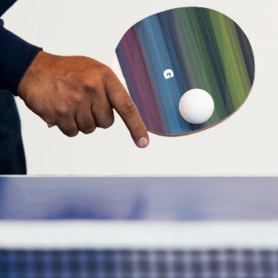 Rustikales Elegant Multicolor Aquamarin Tischtennis Schläger
